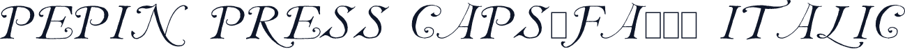 Pepin Press Caps-FA137 Italic