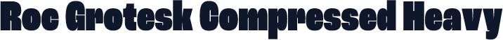 Roc Grotesk Compressed Heavy