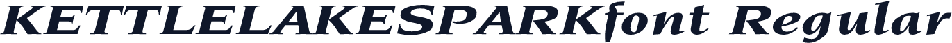 KETTLELAKESPARKfont Regular