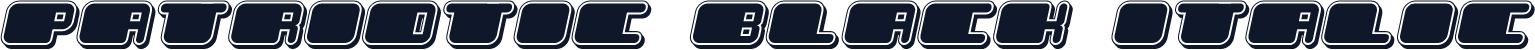 Patriotic Black Italic