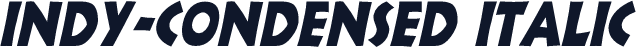 Indy-Condensed Italic