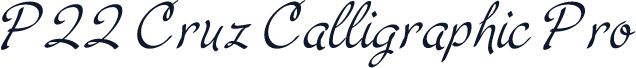 P22 Cruz Calligraphic Pro