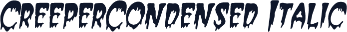 CreeperCondensed Italic
