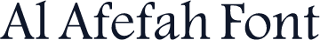 Al Afefah Font