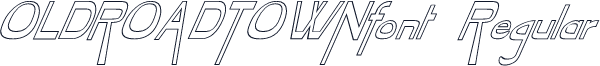 OLDROADTOWNfont Regular
