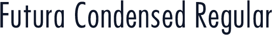 Futura Condensed Regular