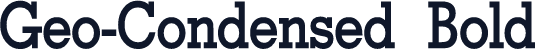 Geo-Condensed Bold
