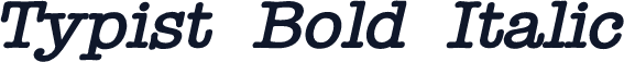 Typist Bold Italic