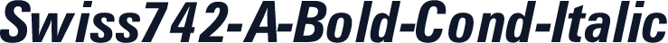 Swiss742-A-Bold-Cond-Italic