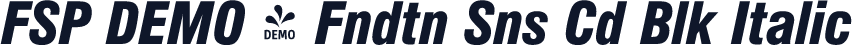 FSP DEMO - Fndtn Sns Cd Blk Italic