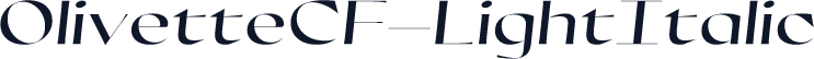 OlivetteCF-LightItalic