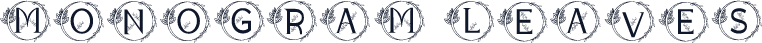 MONOGRAM LEAVES