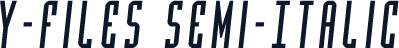 Y-Files Semi-Italic
