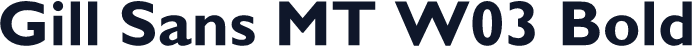 Gill Sans MT W03 Bold