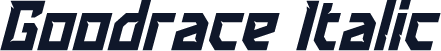 Goodrace Italic