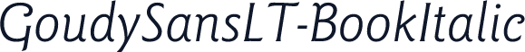 GoudySansLT-BookItalic