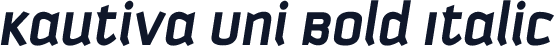 Kautiva Uni Bold Italic