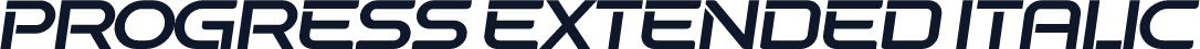 Progress Extended Italic