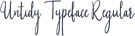 Untidy Typeface Regular