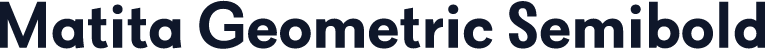 Matita Geometric Semibold