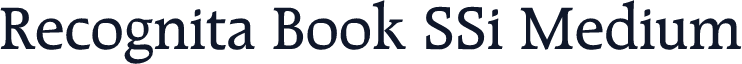 Recognita Book SSi Medium