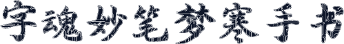 字魂妙笔梦寒手书
