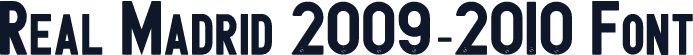 Real Madrid 2009-2010 Font