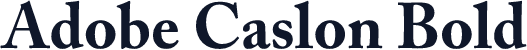 Adobe Caslon Bold