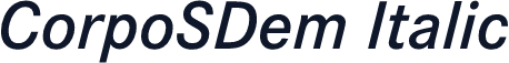 CorpoSDem Italic