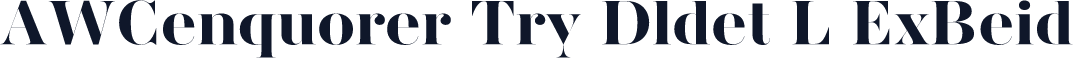 AWConqueror Try Didot L ExBold