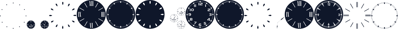 GA Clock Dial Round