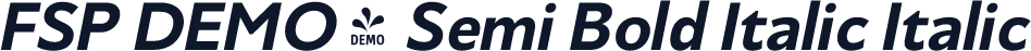FSP DEMO - Semi Bold Italic Italic