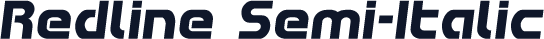 Redline Semi-Italic