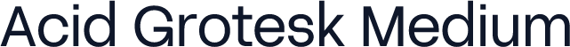 Acid Grotesk Medium