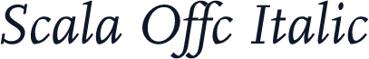 Scala Offc Italic