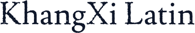 KhangXi Latin