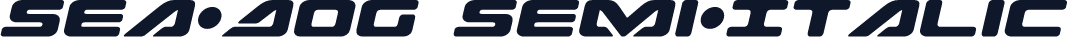 Sea-Dog Semi-Italic