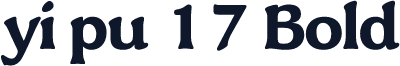 yi pu 17 Bold