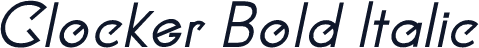 Clocker Bold Italic