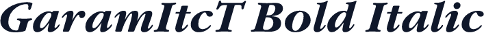 GaramItcT Bold Italic