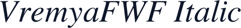 VremyaFWF Italic