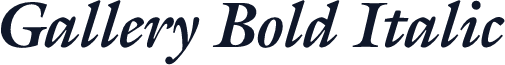 Gallery Bold Italic