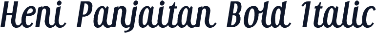 Heni Panjaitan Bold Italic