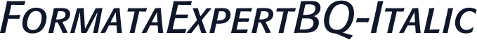 FormataExpertBQ-Italic
