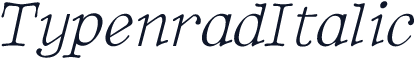 TypenradItalic
