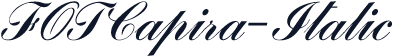 FOTCapira-Italic