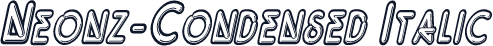 Neonz-Condensed Italic