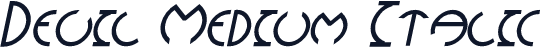 Devil Medium Italic