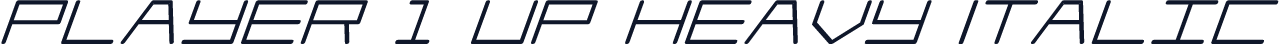 Player 1 Up Heavy Italic