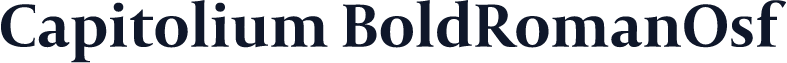 Capitolium BoldRomanOsf